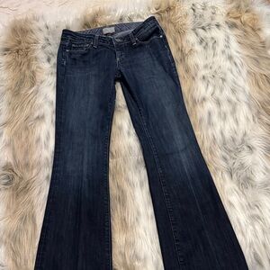 PAIGE Dark Indigo Flare Jeans